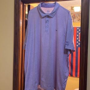 Vineyard vine purple striped xxl golf polo